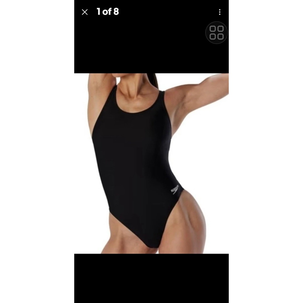 Speedo womens Swimsuit One Piece Prolt Super Pro Solid Adult - Black - 12/38